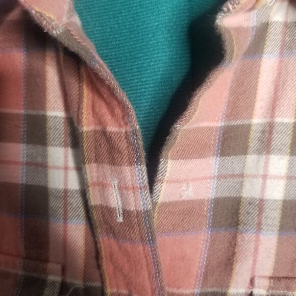 Lauren Ralph Lauren Vintage Plaid Flannel Shacket Work Shirt, Size L - Picture 11 of 11